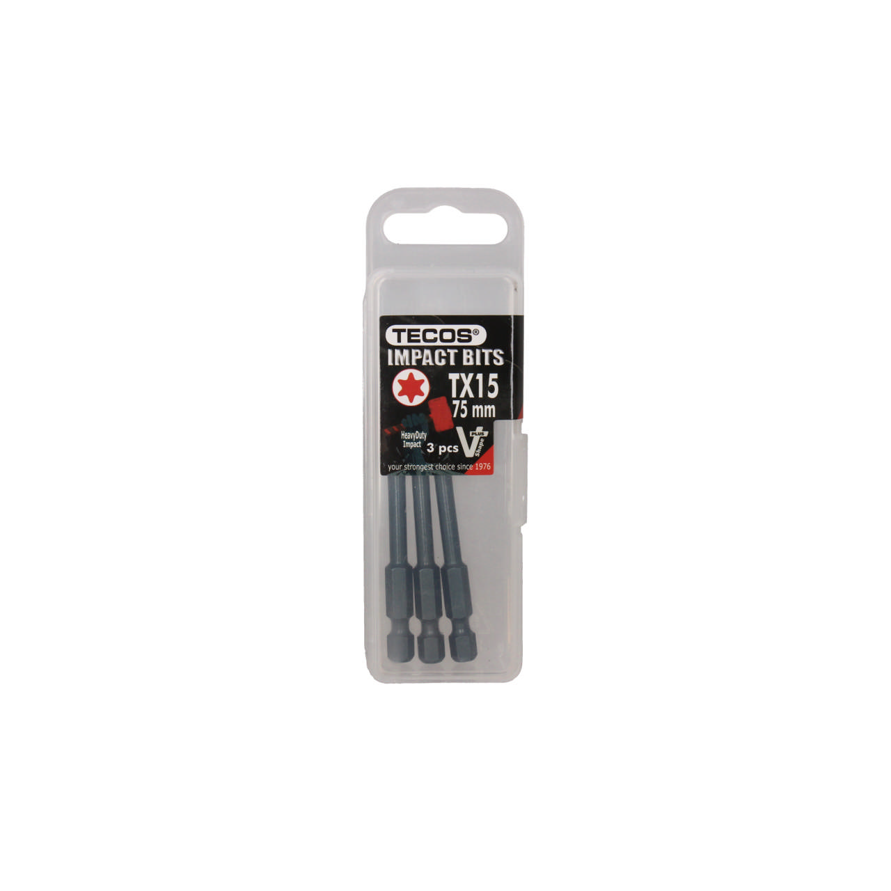 Torx Bits, TX15 × 75 mm, 3 stk.