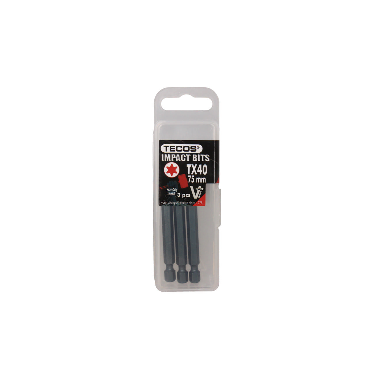 Torx Bits, TX40 × 75 mm - 3 stk.