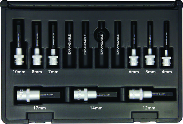 Sett 9dl ProHold Hex TopBits 50 mm