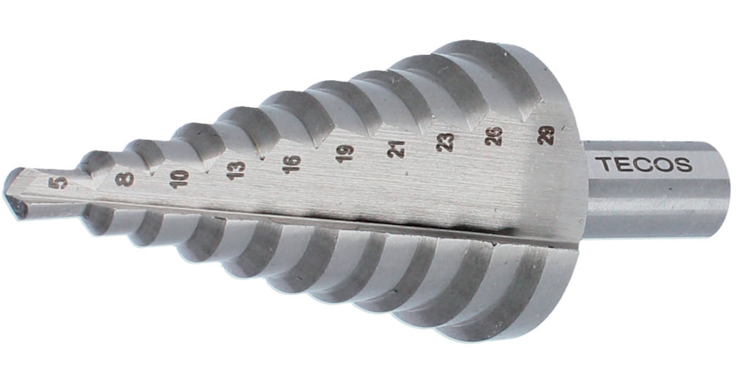 Stegborr PG29, 10 steg: 5 - 29 mm