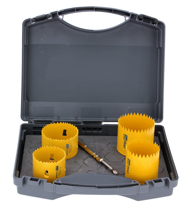 Sett med Dozen-fres og BiMetall-hullsager, 73–83 mm