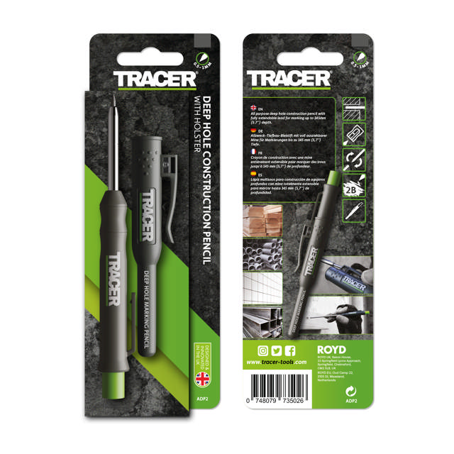 Dyp hull blyant i eske