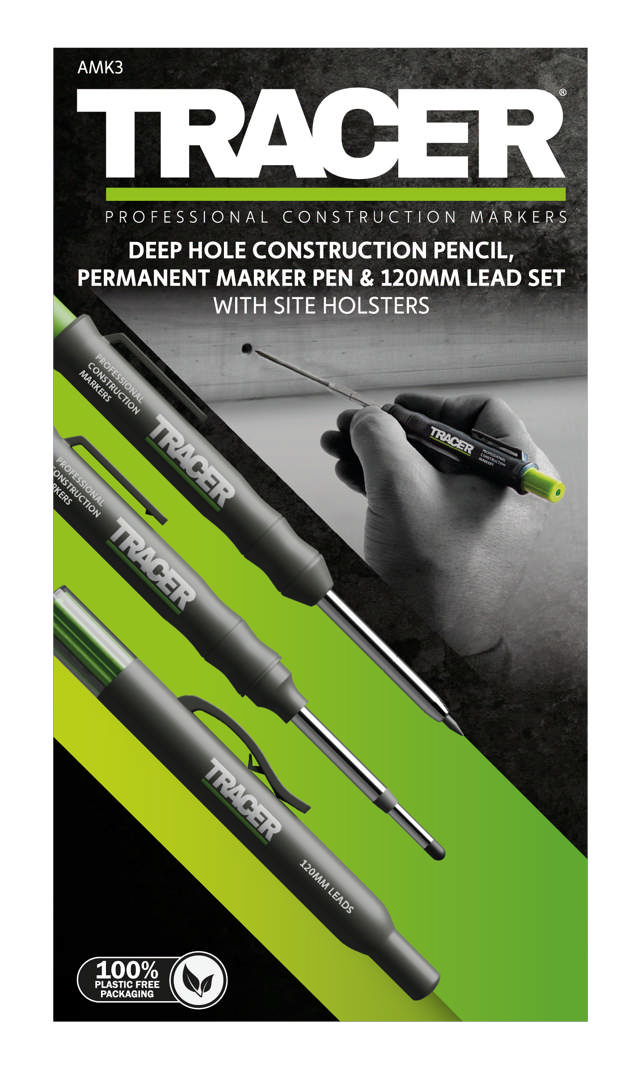 Sett - dyp hull blyant og dyb hull tusj