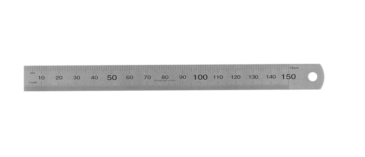Stållinjal 1000 x 35 x 1,5 mm