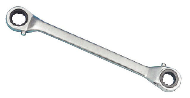 Ringskrallnøkkel  dobbel, 15 × 16 mm