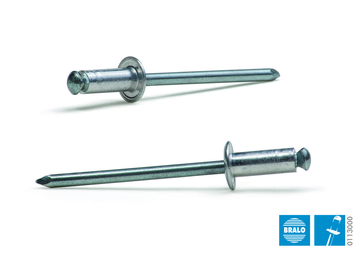 Blindnit 4,0 x 8 mm Alu/Stål, 500 st.