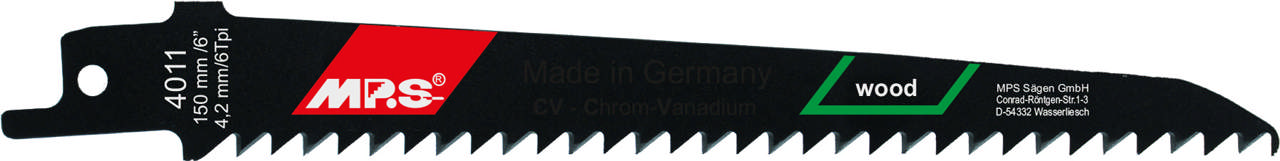 Bajonetsavklinge 4011, 2 stk. 150 mm CrV 6 tpi