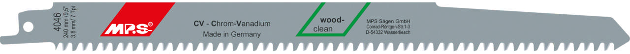 Bajonetsavklinge 4046, 5 stk. 240 mm CrV 7 tpi
