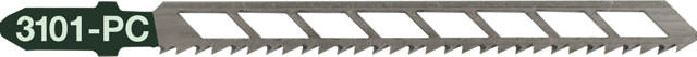 Stikksagblad 3101PC - 5 stk, 100 mm CrV 10tpi