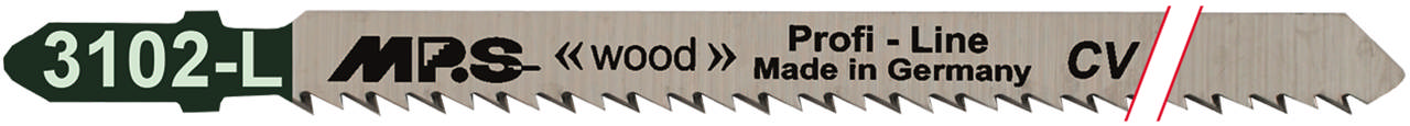 Sticksågsblad 3102L - 5st., 130 mm CrV 10tpi