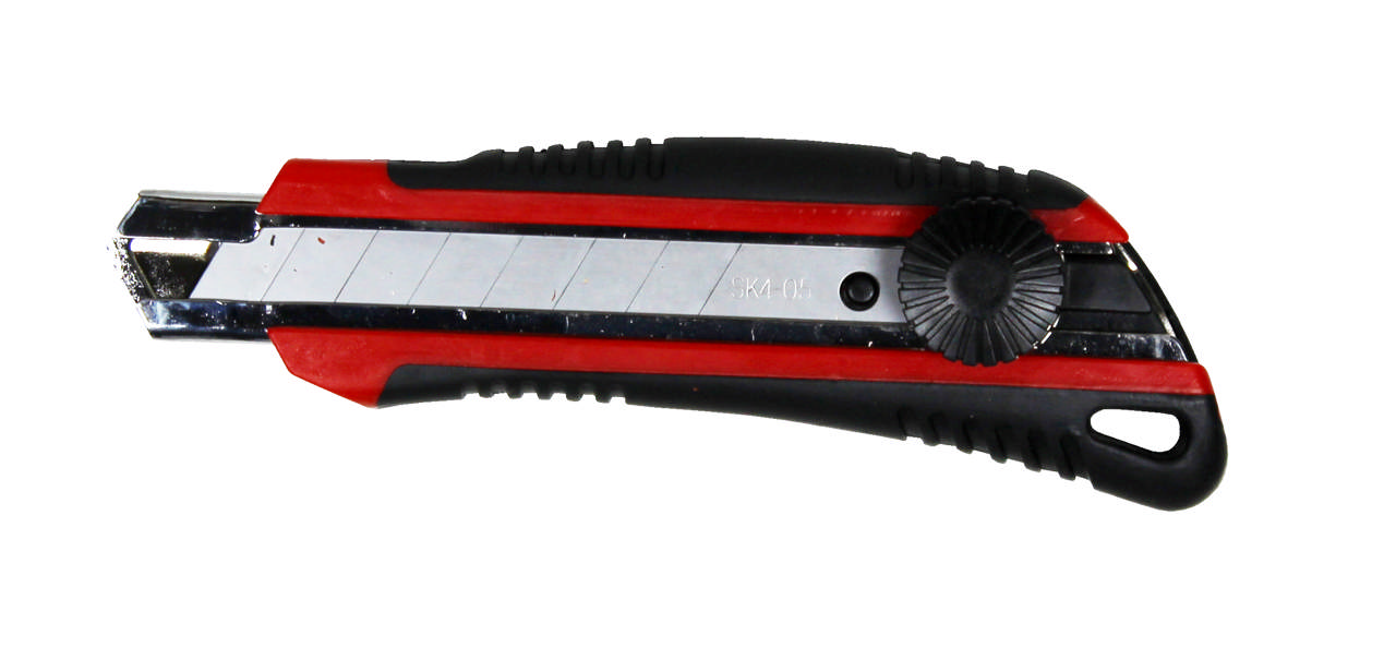 Brekkav kniv 18 mm med skrulås