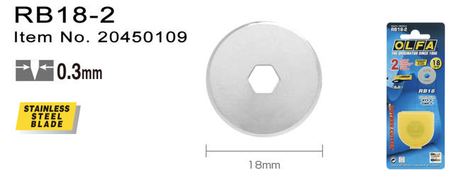 RB18-2 Rulleskjær 18 mm