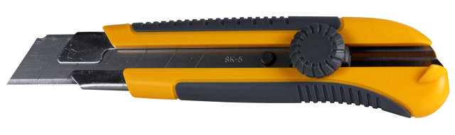 Brekk-av kniv 25 mm m/skruelås