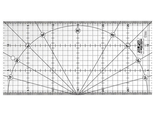 QR12S Mönsterlinjal NonSlip