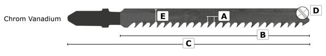 Stikksagblad 3176F - 2 stk, 132mm BiM 16-25tpi