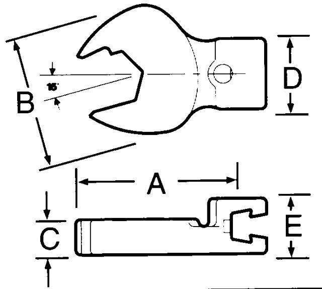 Gaffelskraldenøgle ROE 7mm