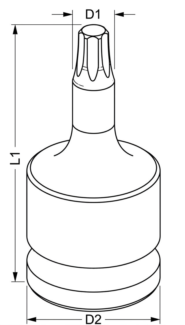 Kraftpipe, TX50 x 55 mm x 1/2