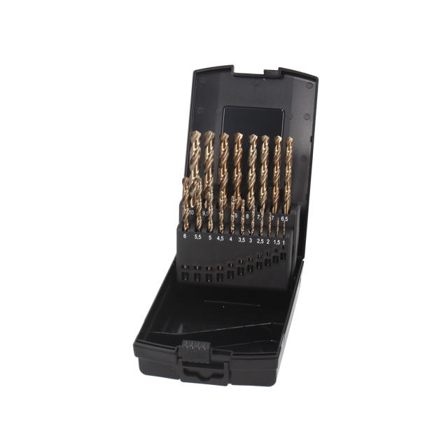 HSS Metalborsæt Cobalt 5% - 19 dele: 1 - 10 mm