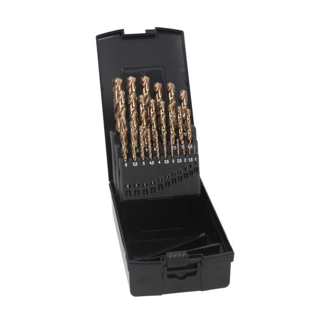 HSS Metalborsæt Cobalt 5% - 25 dele: 1 - 13 mm
