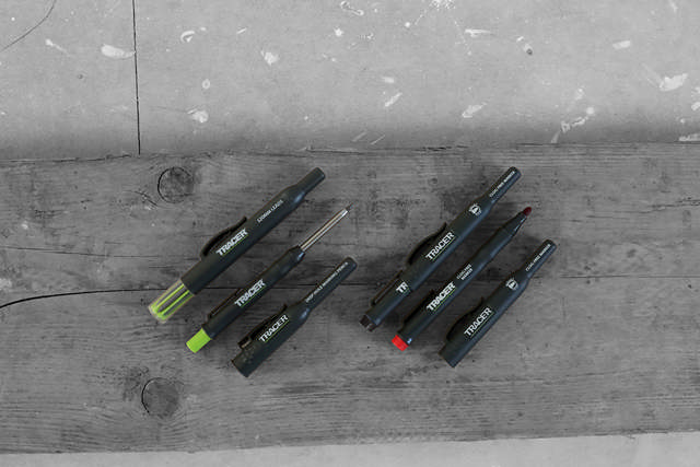 Marking sett med dyp hull blyant og clog free tusj