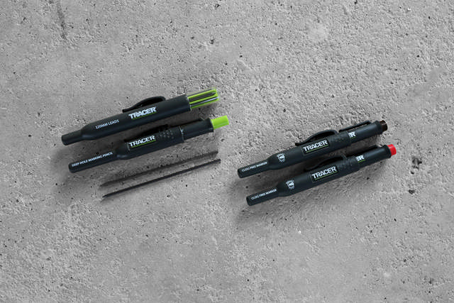 Marking sett med dyp hull blyant og clog free tusj