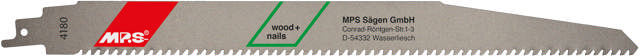 Bajonettsagblad 4180 - 1 stk, 300 mm HM 6 tpi